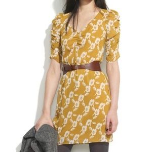 Madewell Broadway & Brooke Yellow Silk Dress